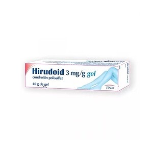 Gel Hirudoid pentru calmarea durerii și vindecarea vânătăilor.