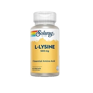 L-LYSINE Solaray 500mg. Capsule L-Lysine 500mg pentru sănătate optimă.