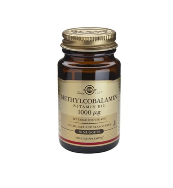 Vitamina B12, supliment alimentar pentru vegan, fără zahăr și amidon.