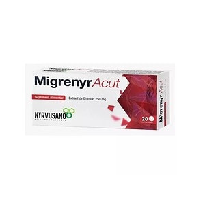 Supliment pentru migrene, Extract de ghimbir 250mg, tratament pentru dureri de cap acute.