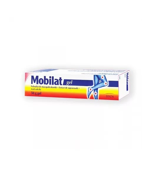 Mobilat gel. Gel pentru durere musculară și articulară, cu efect antiinflamator și calmant.