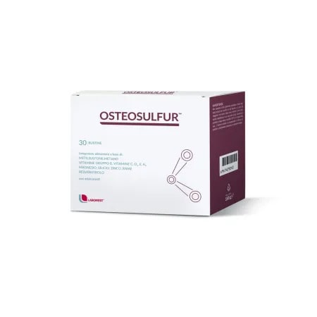 Osteosulfur. Supliment pentru sănătate osoasă și articulații, vitamine și minerale cheie, mare disponibilitate.