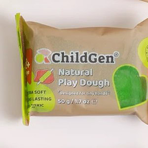 Dough de joacă natural pentru copii, 50g, potrivit pentru mâini mici și sigure.