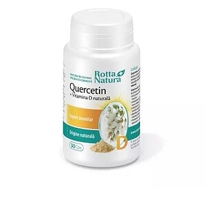 Supliment natural cu Quercetin și Vitamina D, pentru susținerea imunității.