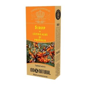 Sirop natural de cătină albă și propolis pentru imunitate.
