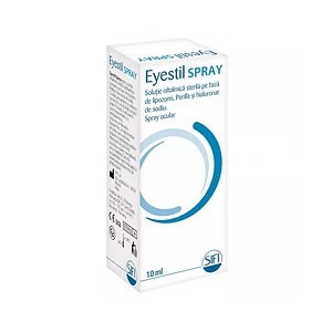 Spray pentru ochi cu soluție sterila cu lipozomi și acid hialuronic. Ușor de aplicat și recomandat pentru hidratarea ochilor.