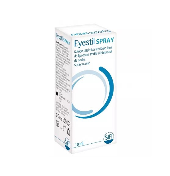 Spray pentru ochi cu soluție sterila cu lipozomi și acid hialuronic. Ușor de aplicat și recomandat pentru hidratarea ochilor.