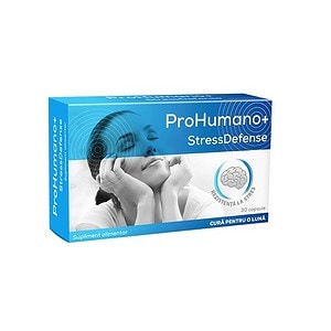 ProHumano+. Supliment pentru stres si anxietate, 30 capsule, sprijin pentru sanatatea mentala.