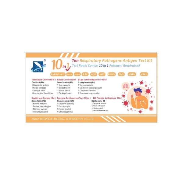 Test Rapid Combi. Set de teste anti COVID-19, kit de extragere și tampon steriil pentru diagnostic rapid și precis.