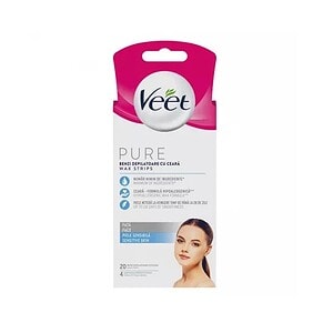 Paste depilatoare veet pentru piele sensibilă, fără iritații.
