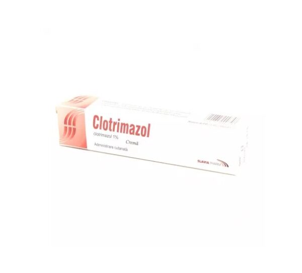 Imagine cu cremă de Clotrimazol pentru tratament antifungic.
