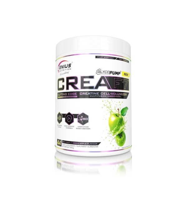 Creaf7. Supliment creatină și glutamină, pentru energie și refacere musculară.