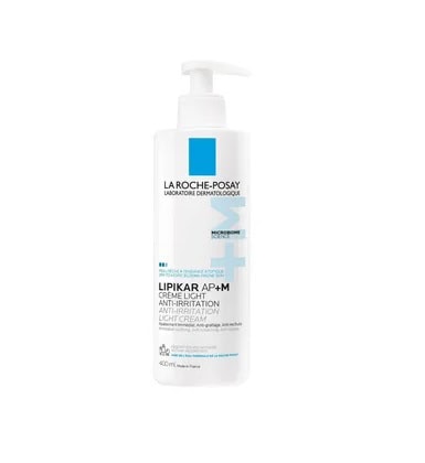 Lipikar Ap+M Cremă Light pentru piele sensibilă și iritată. Lapte facial hidratare pentru piele sensibilă și iritată, soluție dermatologică de la La Roche-Posay.