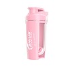 Energix. Pahar de proteine roz, ideal pentru suplimentare nutritivă, portabil și practic pentru stilul tău de viață activ.