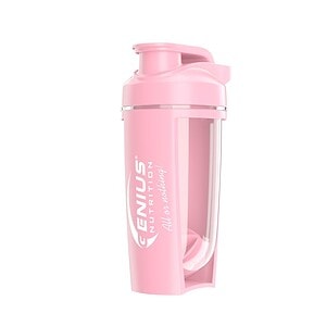 Pahar de proteine roz, ideal pentru suplimentare nutritivă, portabil și practic pentru stilul tău de viață activ.