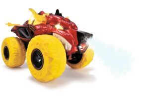 Mașinuță RC cu roți mari galbene, jucărie pentru copii, modele excitante, perfectă pentru joacă în exterior.