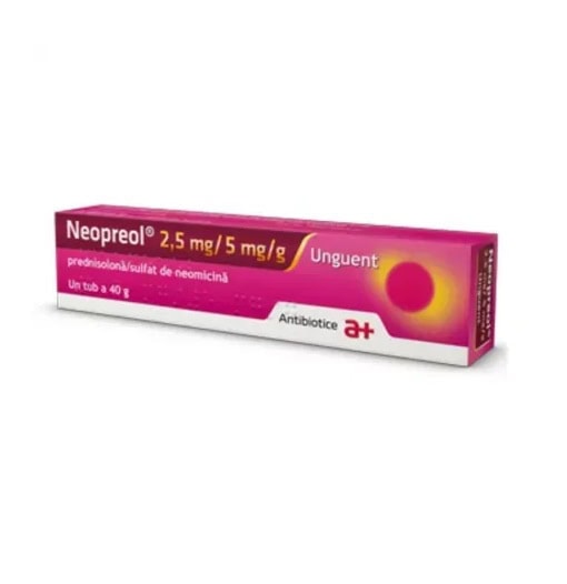 Unguent Neopreol 2,5 mg/5 mg, farmacii, tratament dureri, rapid și eficient.