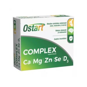 Ostart Complex Ca + Mg + Zn + Se + D3, 30 Comprimate, Fiterman