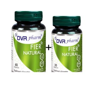 Pachet Fier Natural 60 + 30 Capsule, DVR Pharm