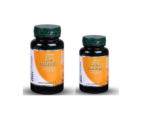 Pachet Zinc Natural, 60 + 30 Capsule, DVR Pharm