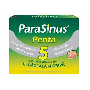 Pastilă pentru răceală și gripă, combatere dureri și inflamații sinuzale.