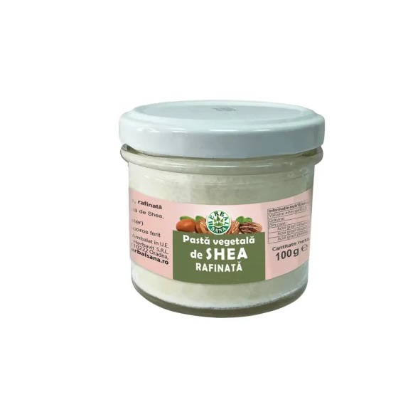 Pasta Vegetala de Shea Rafinata Herbalsana, 100 g, Herbavit