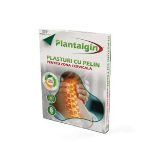 Plantalgin cervicale. Produs pentru dureri cervicale doğal, cu plăci cu pelin pentru zonă cervicală, sprijin pentru sănătate.