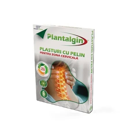 Plantalgin cervicale. Produs pentru dureri cervicale doğal, cu plăci cu pelin pentru zonă cervicală, sprijin pentru sănătate.