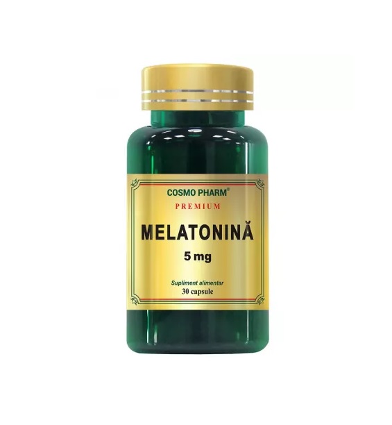 Premium Melatonina 5 mg, 30 Capsule, Cosmopharm