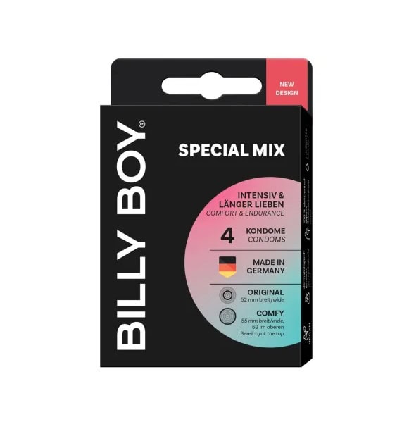 Prezervative BILLY BOY pentru protecție și plăcere.