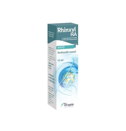 Rhinxyl HA. Tratament pentru nas uscat și iritat, hidratare și confort nazal.