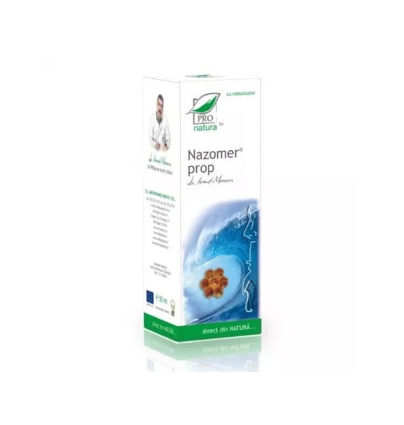 Nasozomer. Suprare pentru probleme respiratorii naturale, cu propolis și inhalator.