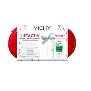 Trusa Crema de Zi Liftactiv Hyaluronic Specialist H.A, 50 ml + Fluid cu SPF 50+ Capital Soleil, 15 ml + Sampon Anti-Matreata Dercos, 50 ml, Vichy