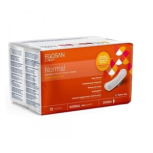 Absorbante incontinenta urinara Egosan Light, 12 bucăți, pentru femei, normal, protecție eficientă.
