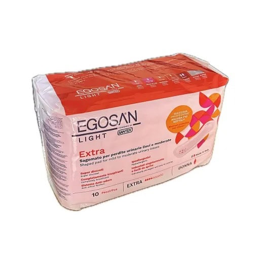 Absorbante pentru incontinenta urinară, Egosan Light Extra, 10 bucăți, pentru protecție eficientă și.
