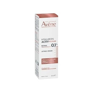 Crema de față Avène Hyaluron Activ cu 0.1% Retinal pentru lifting facial.