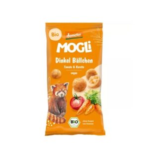 Bilute Crocante Bio din Grau Spelta cu Rosii si Morcovi, 40 g, Mogli