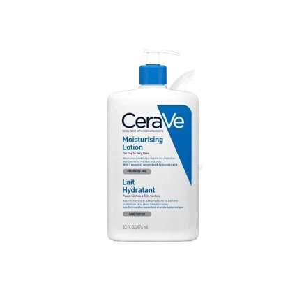 CeraVe Lotiune Hidratanta pentru Piele Uscata Lotiune hidratanta CeraVe pentru fata si corp, pentru piele uscata si foarte uscata, 976 ml.