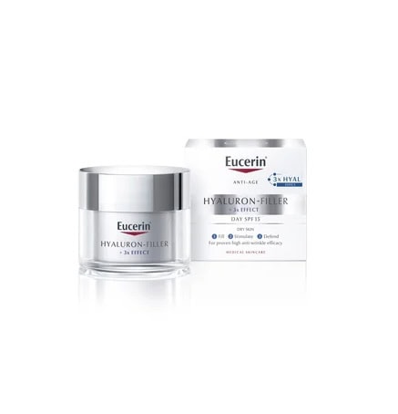 Crema de Noapte Hyaluron-Filler Hidratează și netezește pielea cu crema Eucerin Hyaluron-Filler.