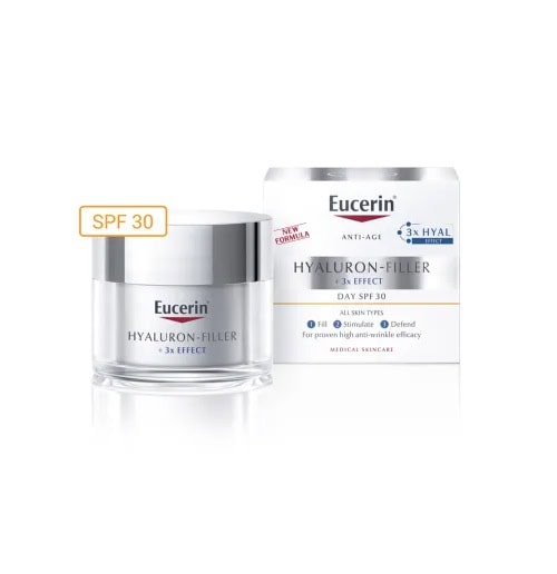 Crema de Zi Hyaluron-Filler SPF15 Hidratează și întinerește pielea cu crema Eucerin Hyaluron-Filler SPF15, 50ml. Protecție solară și e.