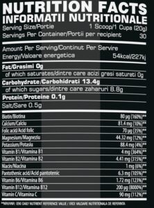 Supliment energizant cu carbohidrati și electroliti pentru hidratare optimă.