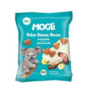 Inimioare Expandate din Porumb cu Cacao, 30 g, Mogli