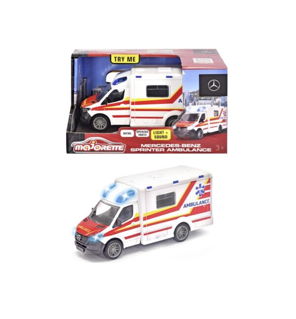 Benz Sprinter cu lumini și sunete, jucărie pentru copii, model realist, perfectă pentru jocuri de ro.