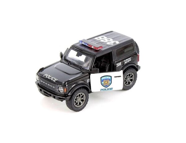 Masinuta Metalica Ford Bronco Politie/Pompieri, Scara 1:36, 3 ani+, Kinsmart