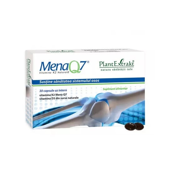 Supliment natural cu MenaQ7 și extract de mesteacan pentru sănătatea oaselor.