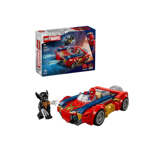 Omul Paianjen in Masina vs Wolverine Venomizat, 134 Piese, Lego Marvel
