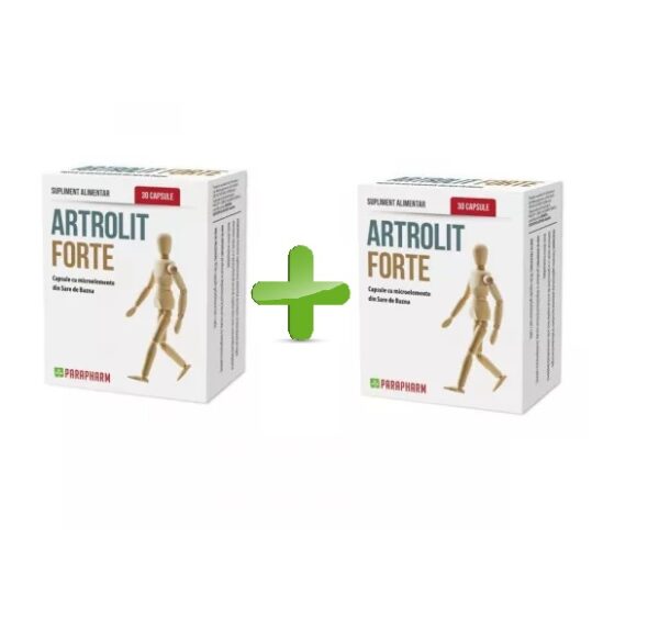 Artrolit Forte, 30 + 30 capsule, pachet special Artrolit Forte, supliment pentru sănătatea articulațiilor, pachet 30 + 30 capsule, pentru mobilitate.
