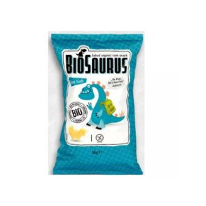 Pufuleti Bio din Porumb si Sare de Mare Fara Gluten Biosaurus, 50 g, Mc Lloyd's