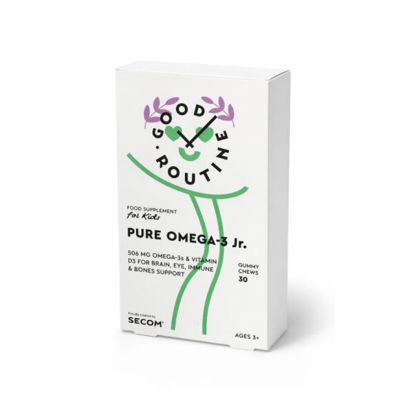 Jeleuri Pure Omega-3 Junior pentru copii, susțin dezvoltarea sănătoasă și sistemul imunitar. Ideal p.
