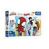 Joc de puzzle cu personaje Spidey pentru copii, 60 piese, dezvoltă abilități motorii și imaginația.